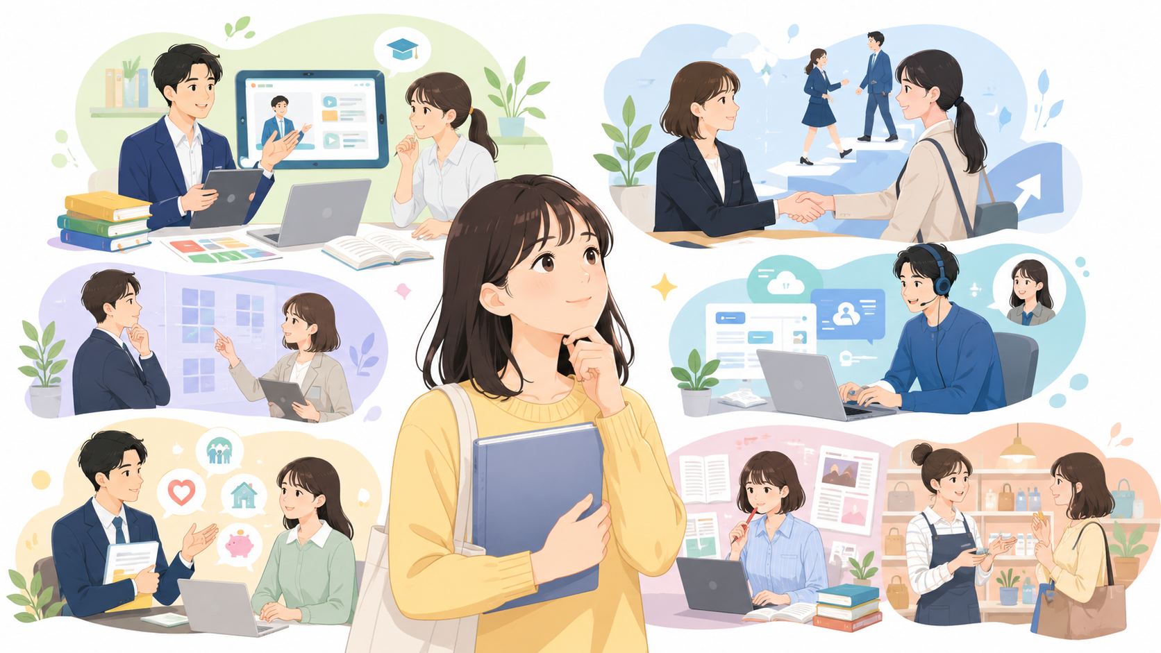 教育学部の就活生が選ぶ民間企業の比較