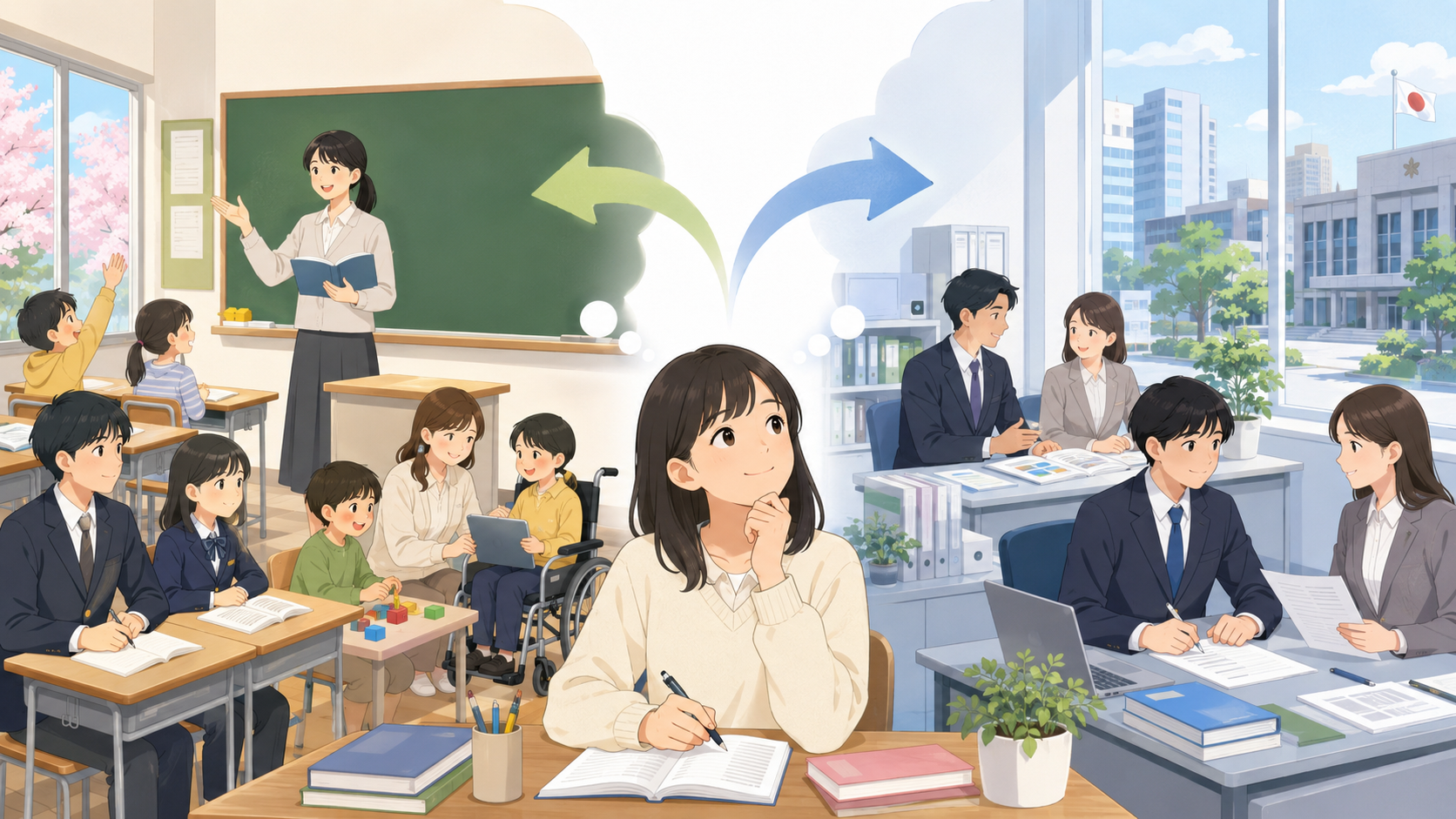 教育学部生が目指せる公務員の種類と特徴