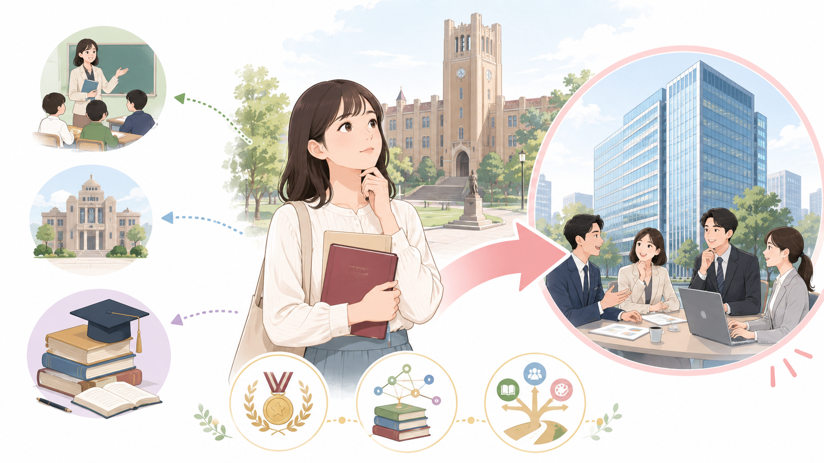 早稲田大学教育学部の就職先｜全体像をデータで確認