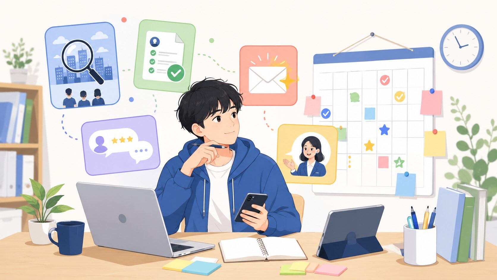 スケジュール管理に役立つ就活サービス比較